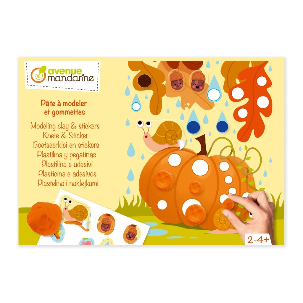 Boîte créative, Pâte à modeler et gommettes, Saisons plasticine