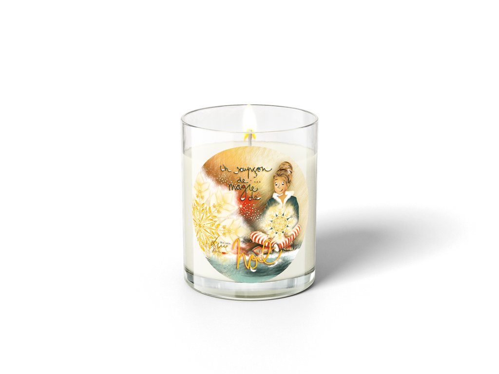 BOU 014 Bougie Mon Amie Luce "Un soupçon de magie de Noël"