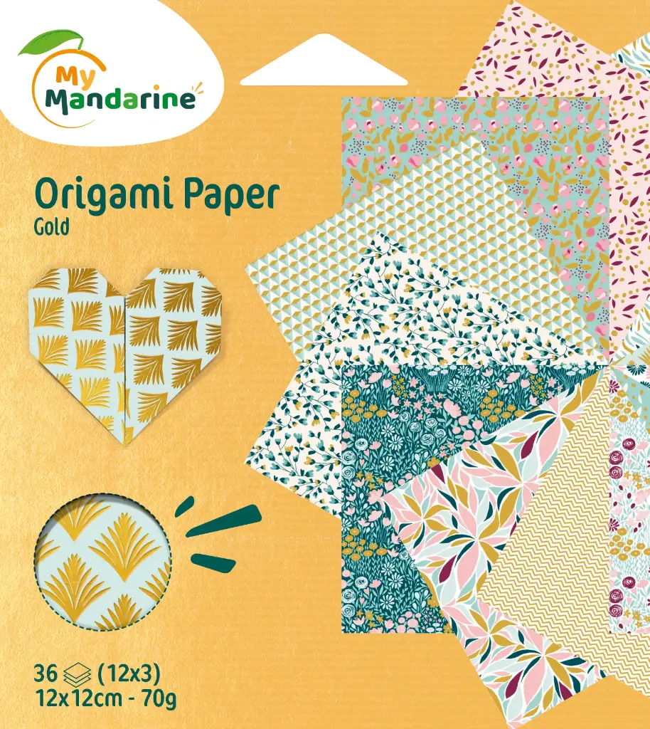 Origami Papier doré
