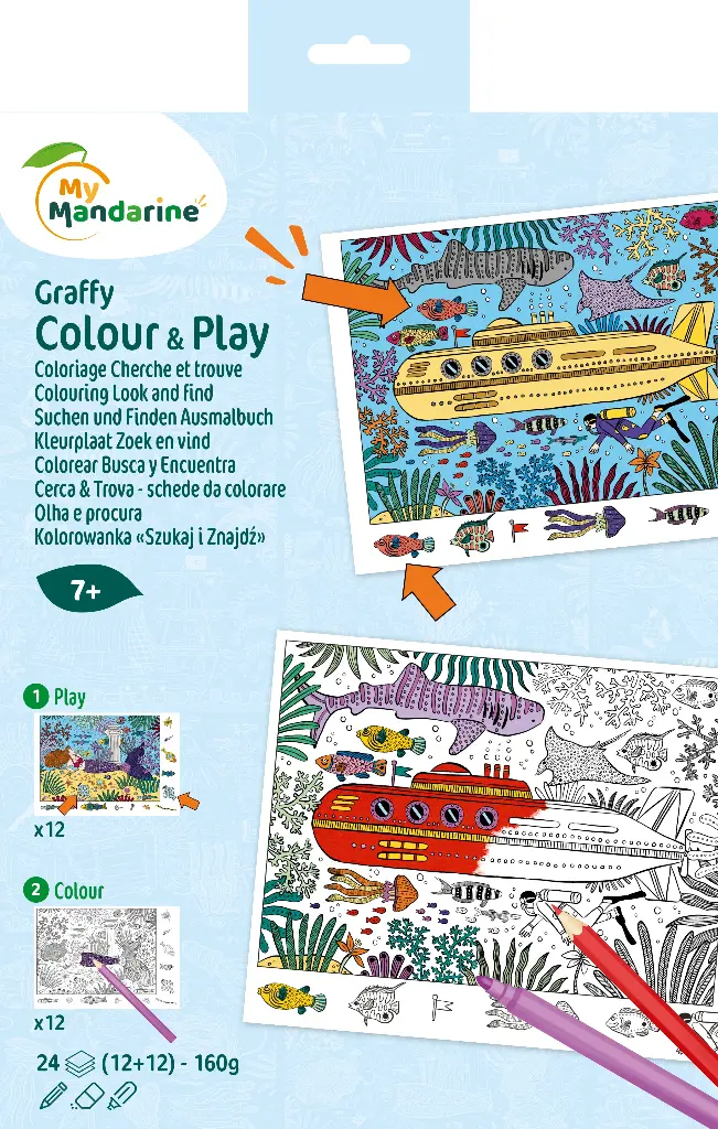 Graffy Colour & Play Cherche et trouve, Mer
