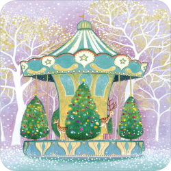 BA 656 Carte carrée Jehanne Weyman "Le carrousel" 