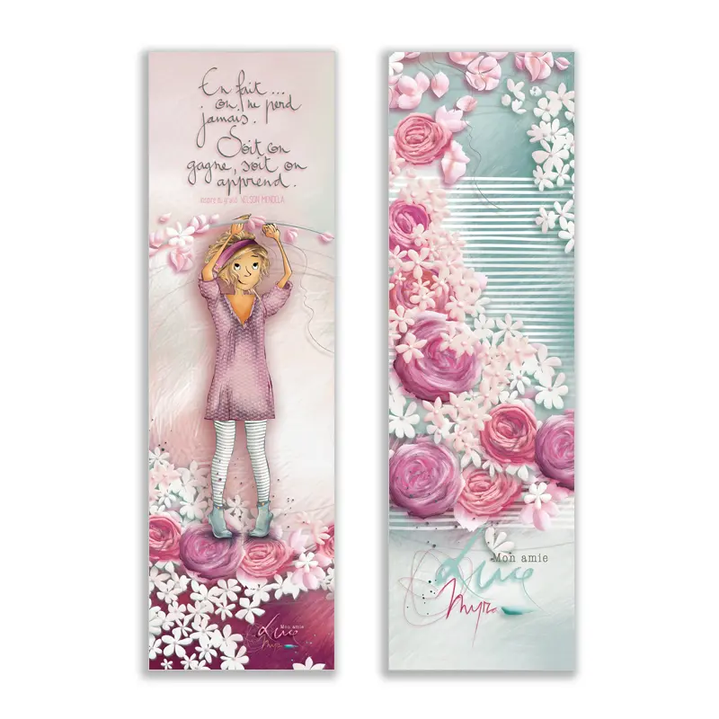 MP 028 - Marque page Mon Amie Luce "En fait on ne perd jamais."