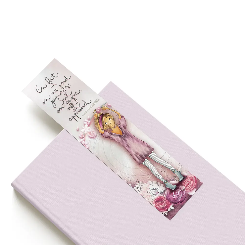 MP 028 - Marque page Mon Amie Luce "En fait on ne perd jamais."