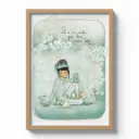 PO 005 - Poster Mon Amie Luce - Édition limitée 30 x 40 cm " il n'en existe pas deux comme toi "