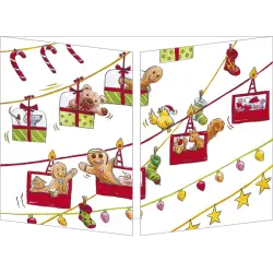 CT 158 Carte Cache-Cache "Le téléphérique du Père Noël"