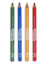 Set de 4 crayons de maquillage fins - Jaune/Vert/Bleu/Rouge