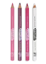 Set de 4 crayons de maquillage fins - Violet/Fuchsia/Rose/Blanc