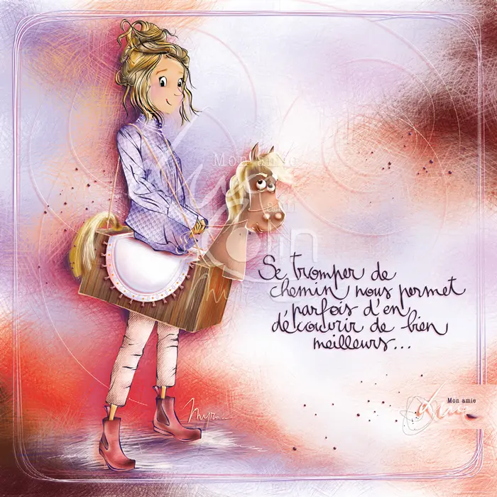 CS 1201 - Carte Mon Amie Luce "Se tromper de chemin nous permet parfois d'en découvrir de bien meilleurs"