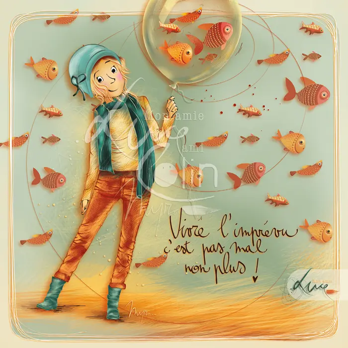 CS 1226 - Carte Mon Amie Luce "Vivre l'imprévu c'est pas mal non plus"