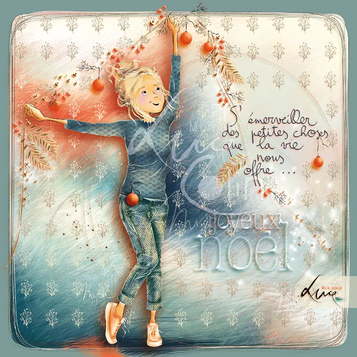 CS 1231 - Carte Mon Amie Luce "S'émerveiller des petites choses que la vie nous offre"