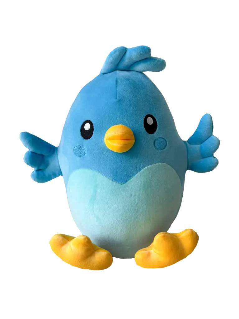 Ditty Bird Squishy Plush  30 Cm - 12 Inches