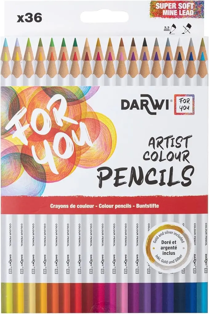 DFY 36 crayons couleurs Beaux-Arts 