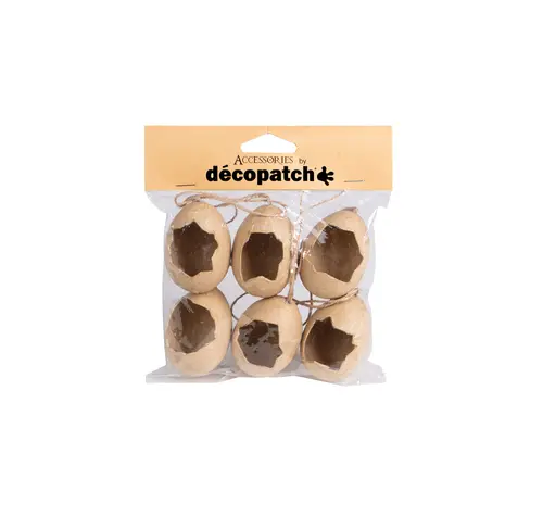Pack 6 oeufs cassés à suspendre