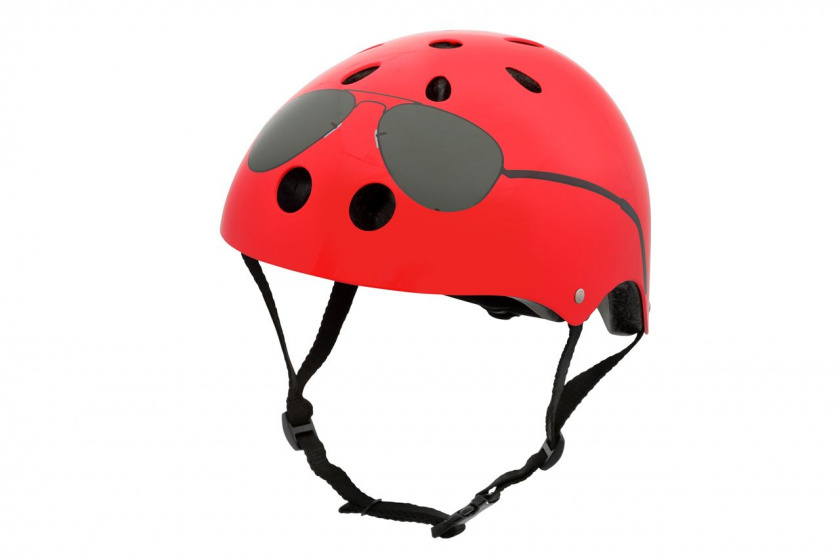 Casque Rouge Lunettes de soleil Small Defect