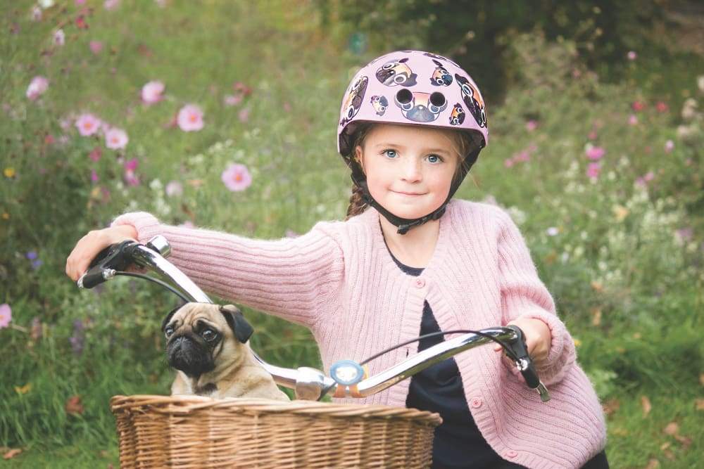 Casque Rose Tête de Chien Medium Def