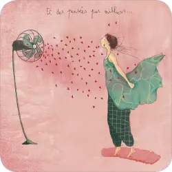 BA 339 Carte carrée 14x14 Anso Rutsaert "Des pensées par milliers"