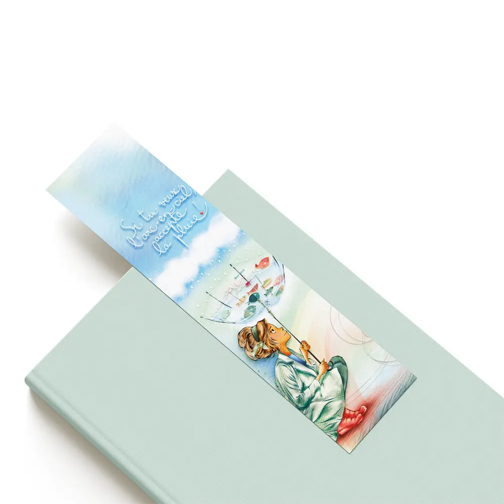 MP 029 - Marque-page Mon Amie Luce "Si tu veux l'arc-en-ciel"