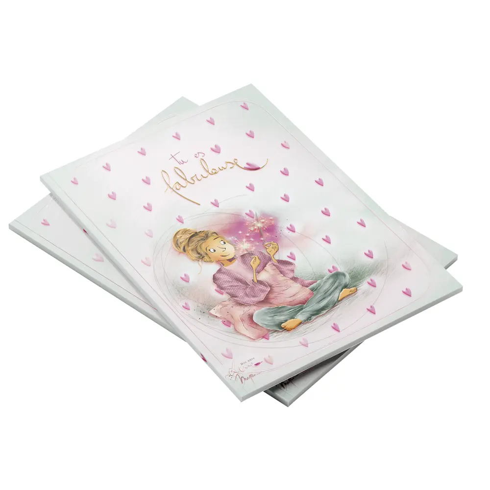 CAR 918 - Carnet A5 Mon Amie Luce "Tu es fabuleuse"