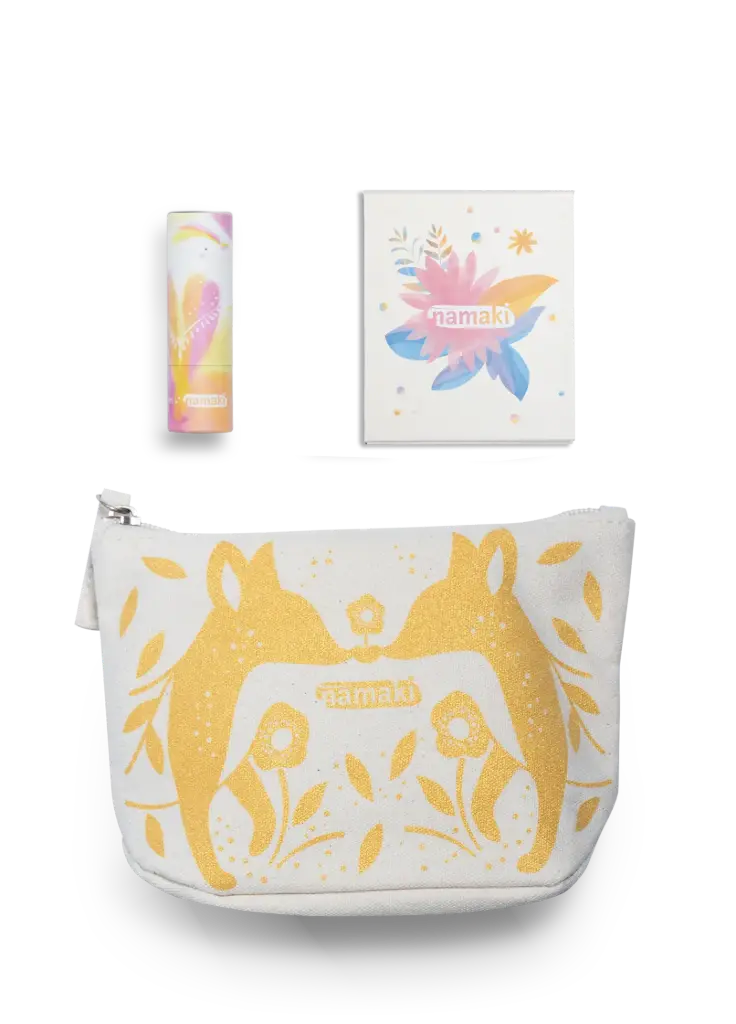 Trousse maquillage Or