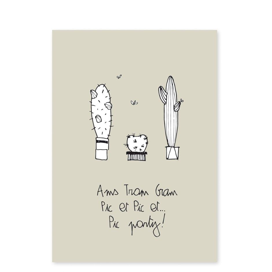 Mes invitations cactus