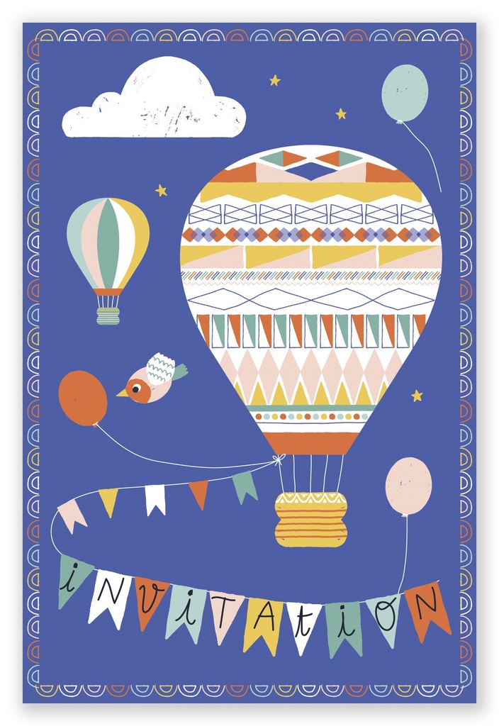 Mes invitations Montgolfières