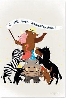 Mes invitations pyramide d'animaux