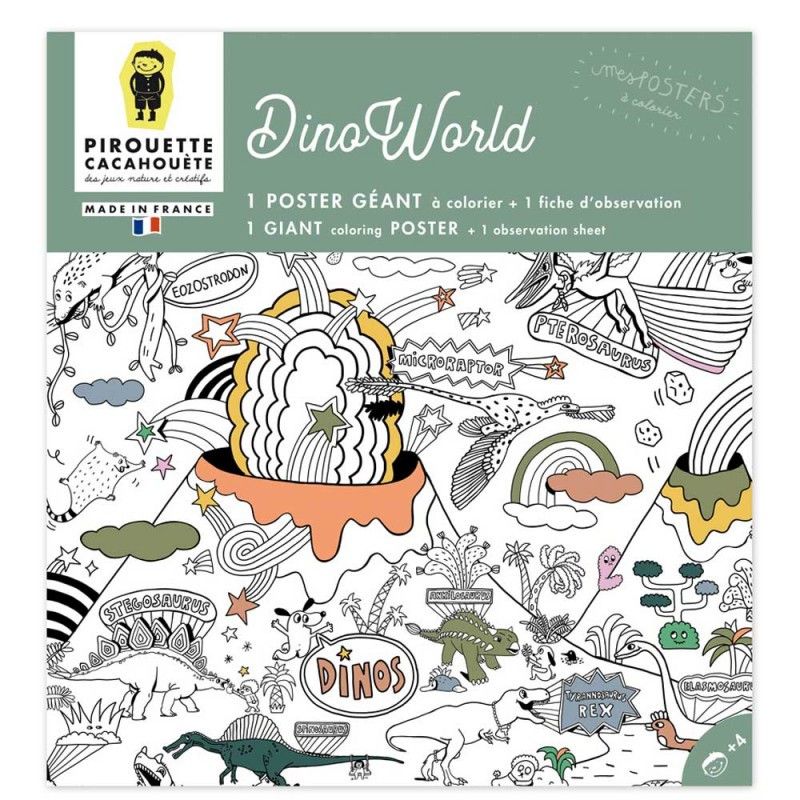 Coloring Dinosaurs Poster