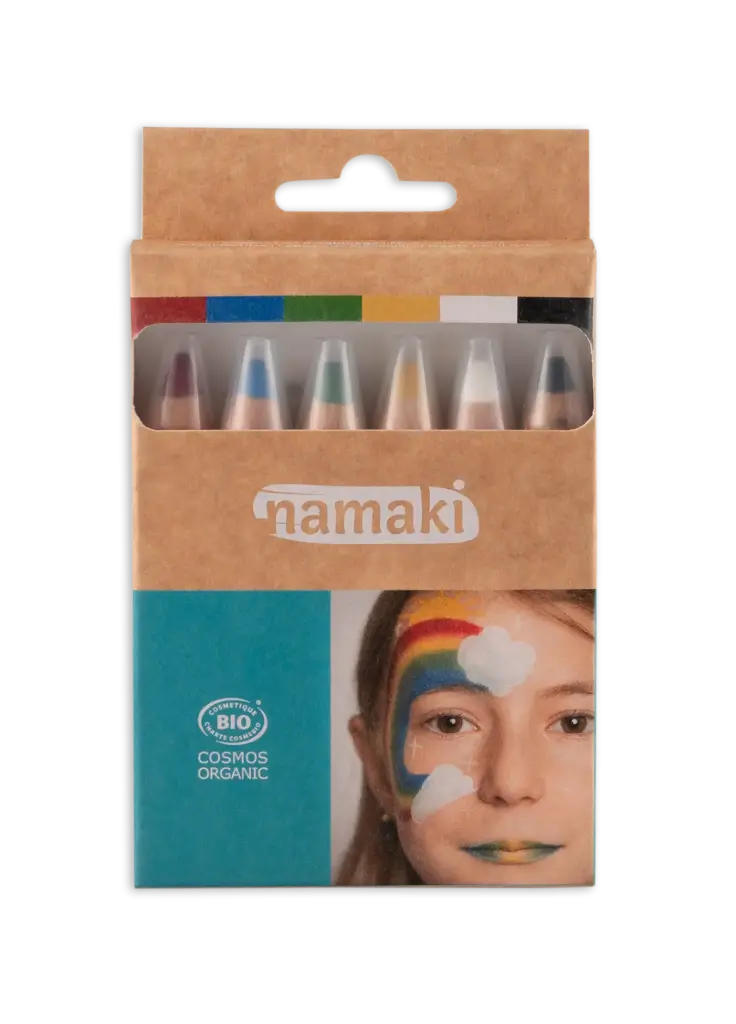 Kit 6 crayons de maquillage Arc-en-Ciel