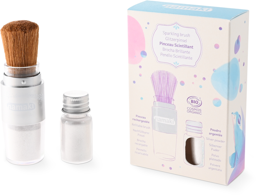 Pinceau Magique & Poudre Scintillante - Argent 