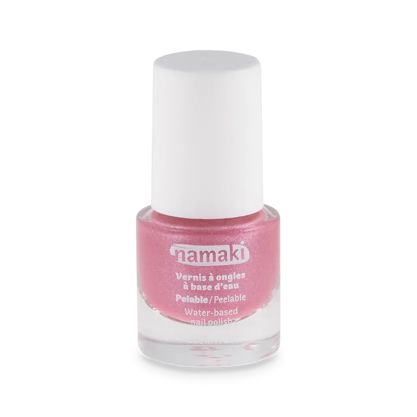 Vernis à ongles base eau 22 -  Rose pailleté
