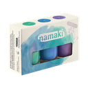 Coffret 3 vernis - Aurore boréale Caraïbes - Bleu électrique - Violet pailleté