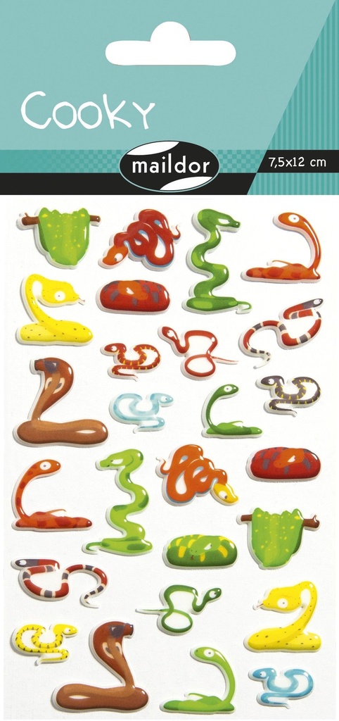 Cooky, Sach 1 pl 7,5x12cm, Serpents