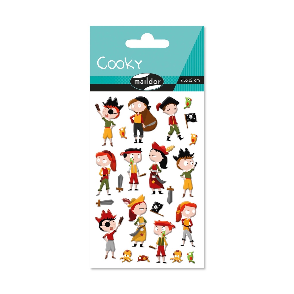 Cooky, Pak 1 vel 7,5x12cm Piraten