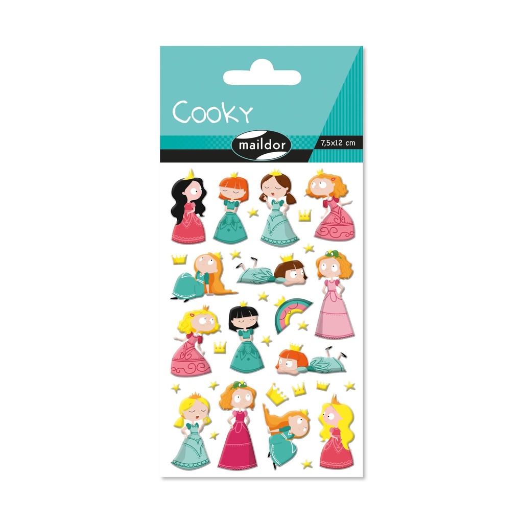 Cooky, Pak 1 vel 7,5x12cm Princessen