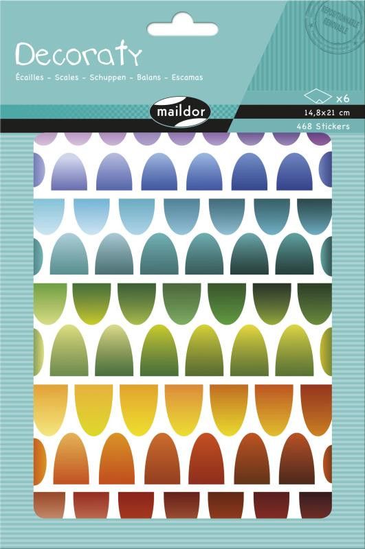 * Decoraty, Sach 6 pl 14,8x21cm, Ecailles