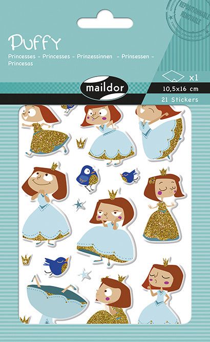 Puffy, Sach 1 pl 10,5x16cm, Princesses