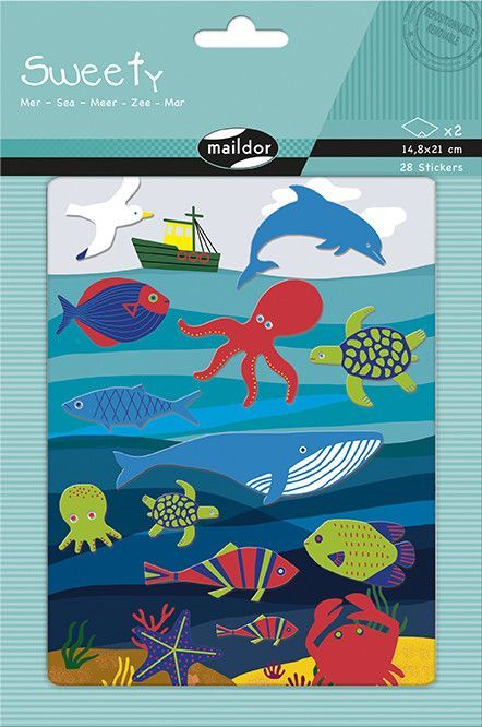 * Sweety, Pack 2 sh 14,8x21cm, Sea