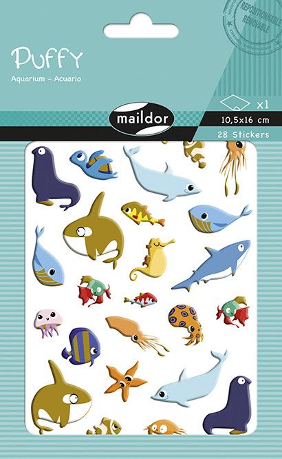 * Puffy, Pack 1 sh 10,5x16cm, Aquarium