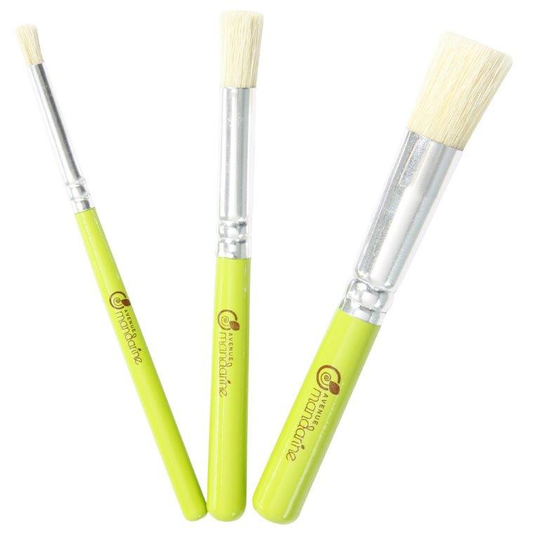 Set de 3 pinceaux pochoir