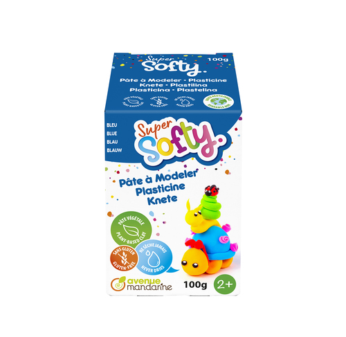 Boîte Super Softy 100g, Bleu plasticine