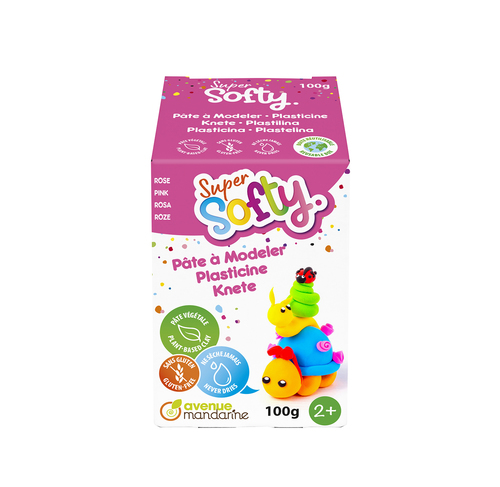 Boîte Super Softy 100g, Rose plasticine