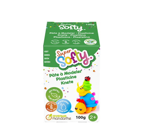 Boîte Super Softy 100g, Vert plasticine