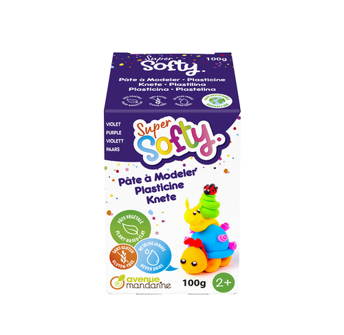 Boîte Super Softy 100g, Violet plasticine