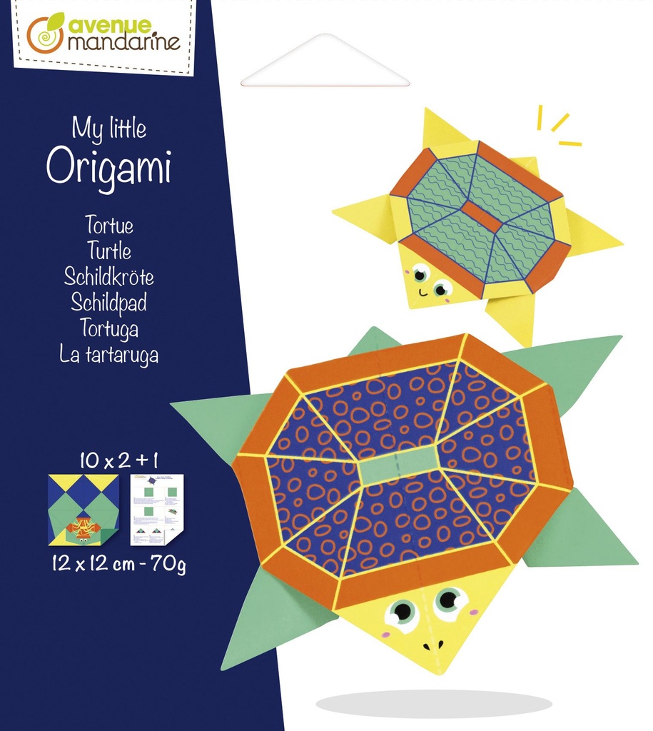 My little Origami, Tortue, 12 x 12 cm, 20F, 70g