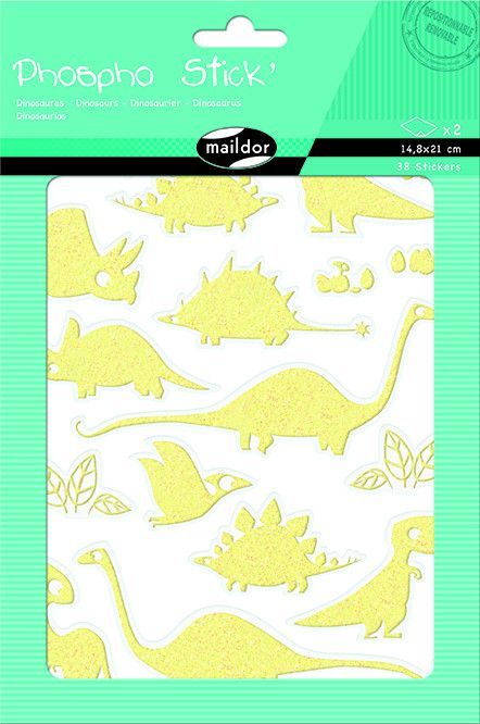 Phospho' Stick, Sach 2 pl 14,8x21cm, Dinosaures