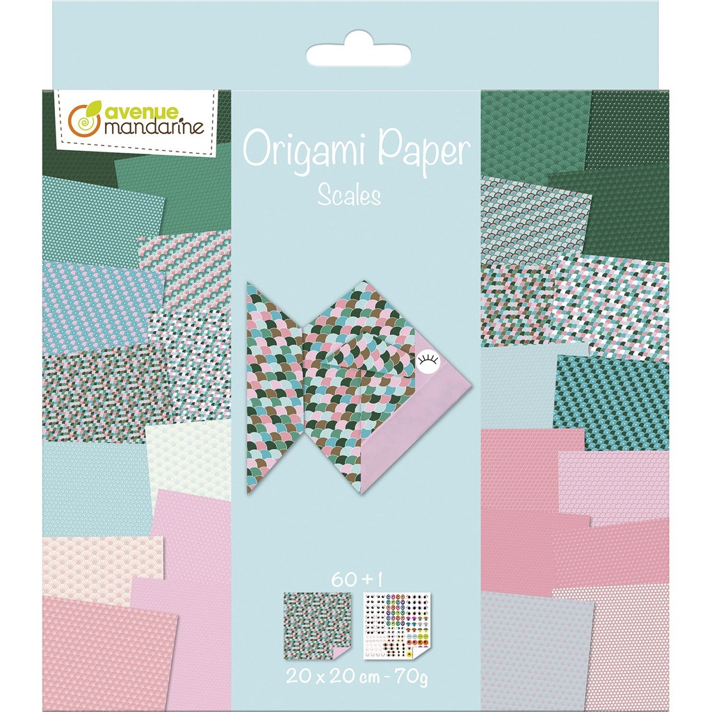 Origami Paper, Scales, 20 x 20 cm, 60F, 70g
