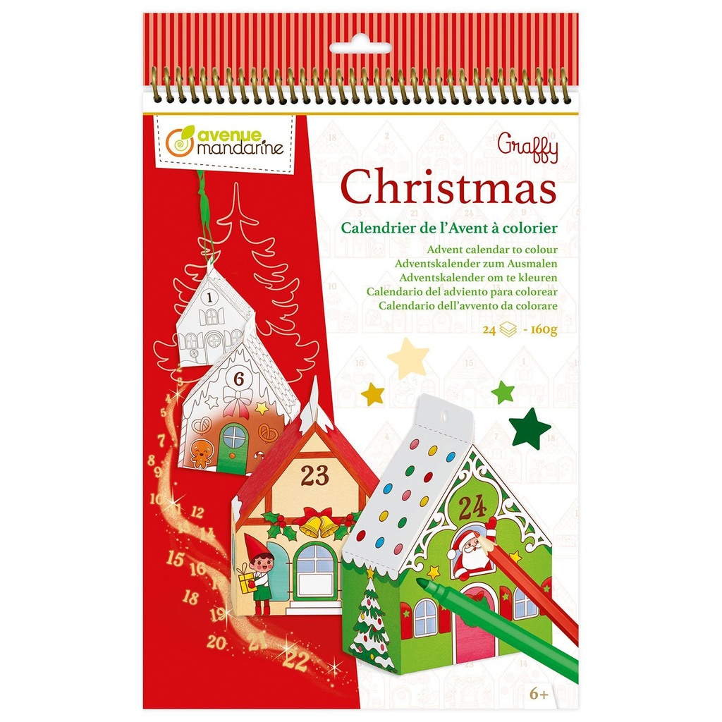 Graffy Christmas, Calendrier de l'avent à colorier