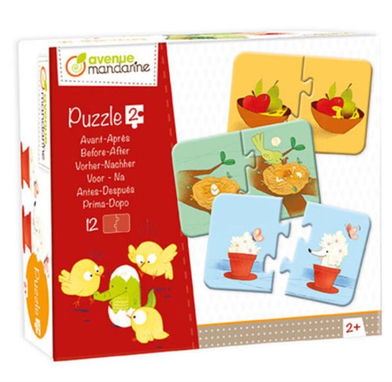 * Puzzles 2 pièces, AvantAprès