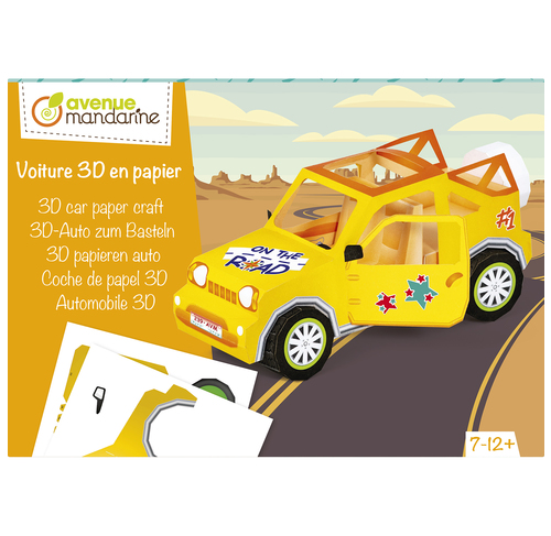 Boîte créative, Pliages 3D, Voiture