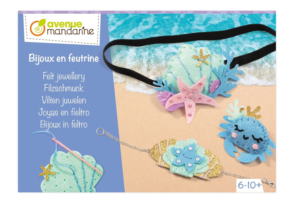 Boîte créative, Bijoux en feutrine, Mer